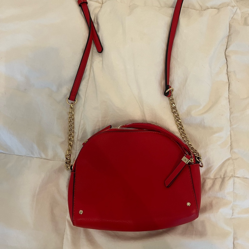 Cherry Red Small Crossbody Bag